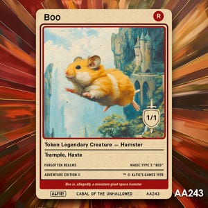Gettone MTG Boo - L'avventura di Alfie di Alfie - AA243