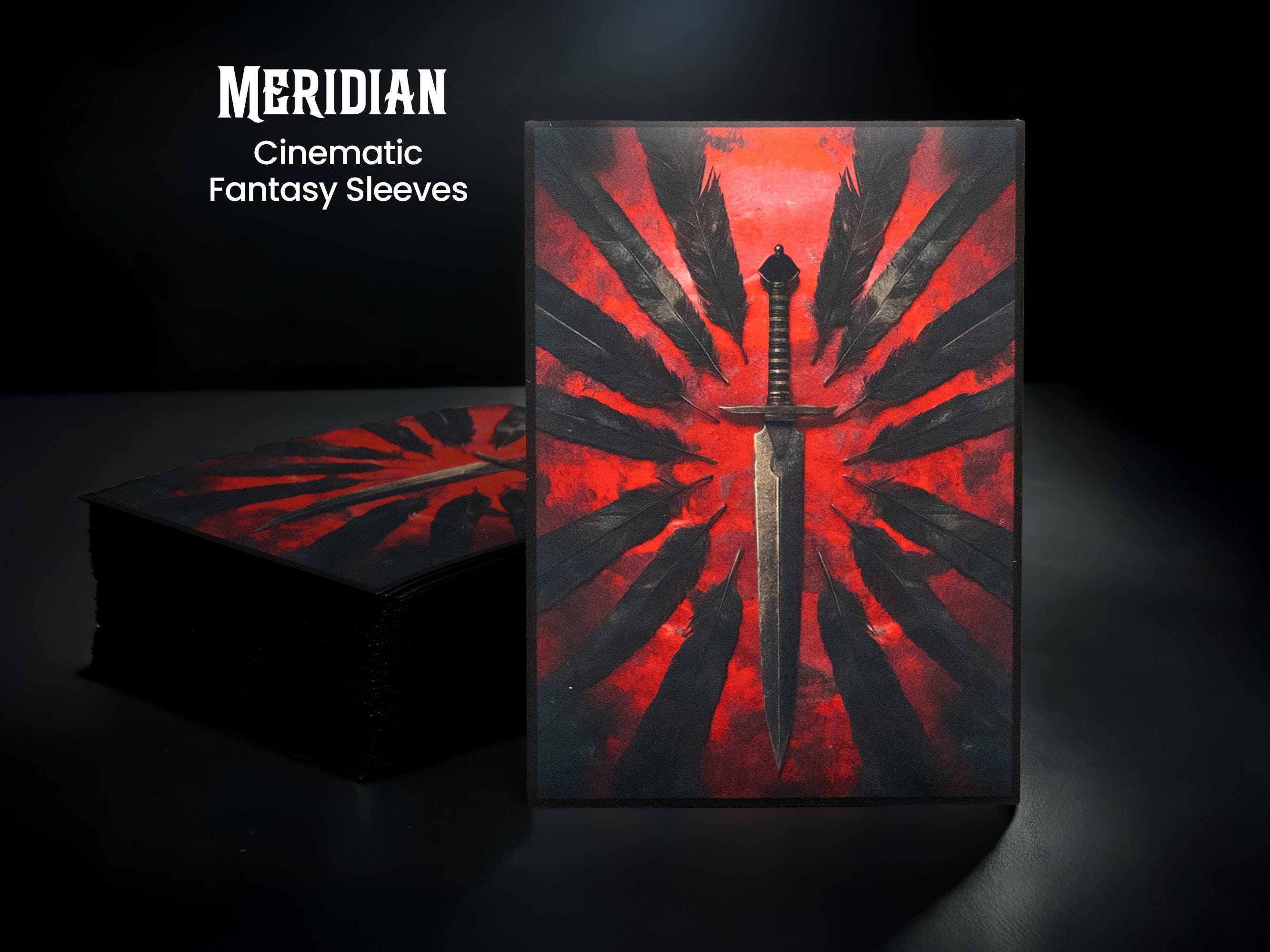 Cult of Crows Sleeves for mtg - Compatible with Magic Mtg - Set of 105 - Meridian High Fantasy Style