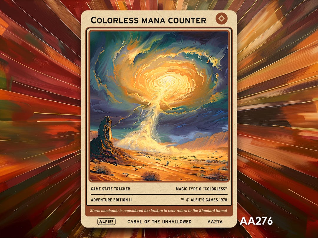 Colorless Mana Counter Token for MTG - Alfie's Adventure by Alfie