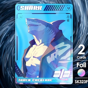 2x Shark Foil Tokens for mtg  - Street Clans by Alfie SK323F
