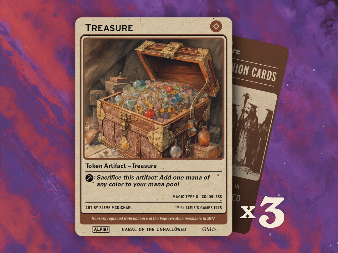 Treasure MTG Token Alfie's Adventure AA28 - Etsy Canada