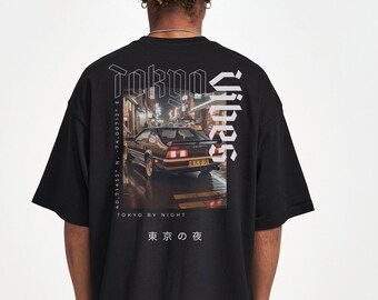 Oversized tshirt japan, Japanese car tshirt, vintage japanese tshirt, oversized y2k tshirt, Harajuku shirt, Tokyo tshirt, oversized shirt