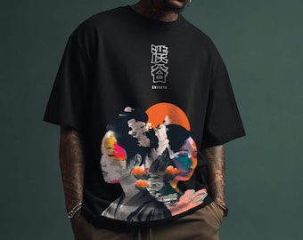 Oversized T-shirt japan, Japanese girl tshirt, Japanese Streetwear shirt, Harajuku shirt, Y2K tshirt, oversize tokyo shirt, unisex oversized