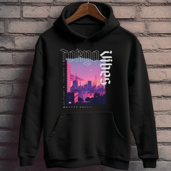 Tokyo Hoodie, oversized japanese hoodie, japan streetwear hoodie, japanese sweatshirt, tokyo streetwear hoodie, graphic unisex hoodie