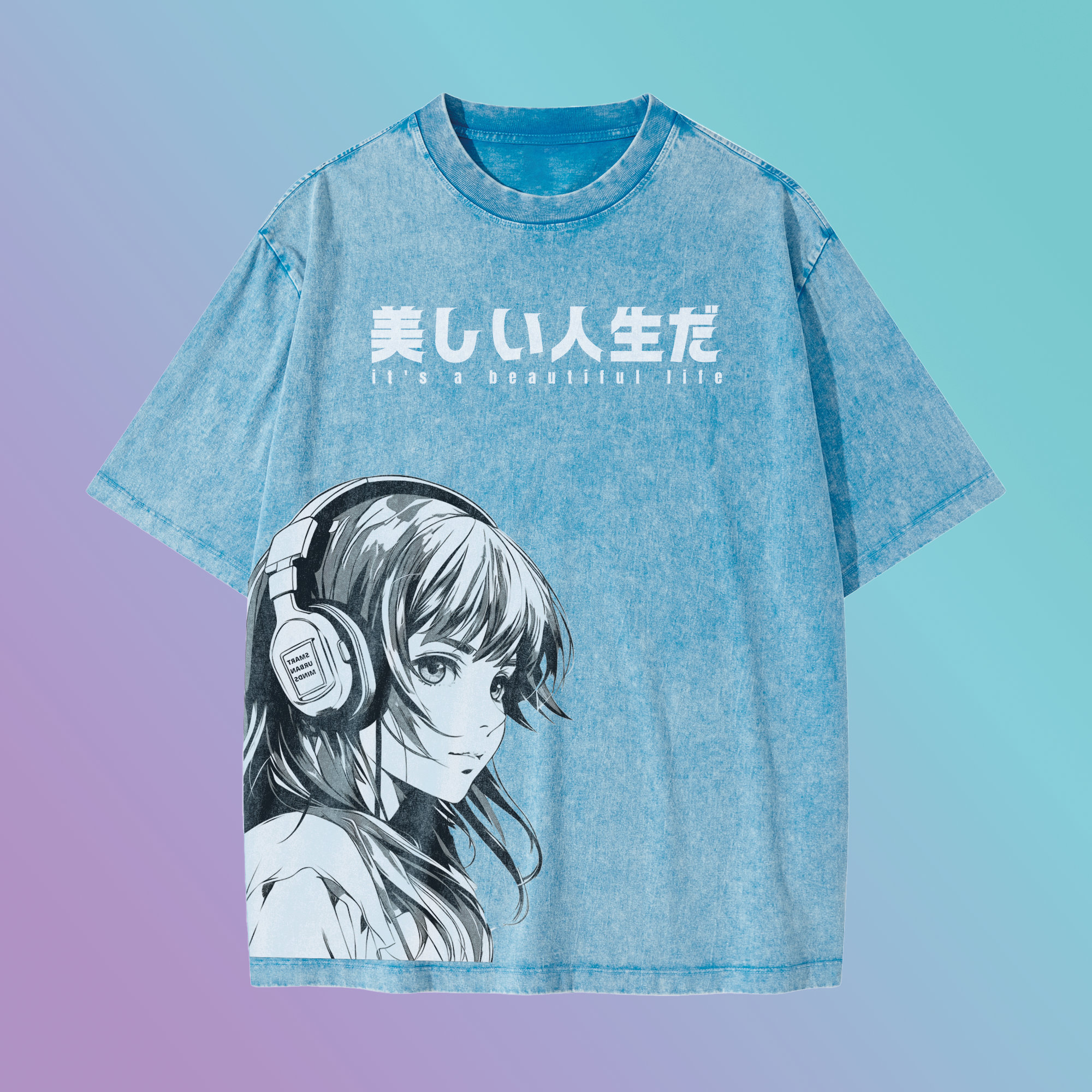Anime Girl Smoke Cartoon Print Loose Oversized Short Sleeve Tshirt Top  Summer Causal Goth Punk EGirl Kawaii Korean Japanese Harajuku Streetwear