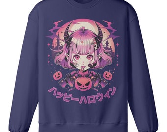 Pastel Goth Sweatshirt, Anime Sweater, Kawaii Clothing, Retro Anime, Harajuku Style