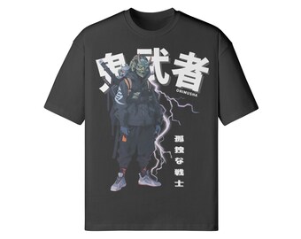 Japanese Oversized T-shirt, Japanese anime tshirt, anime Streetwear tshirt, Harajuku shirt, Y2K style, tokyo style, glitch, anime tee