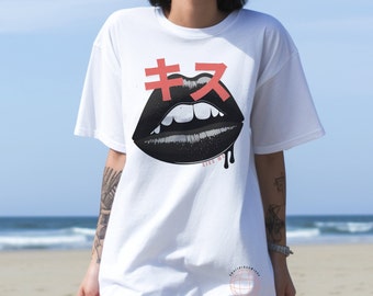 Oversized tshirt Y2K clothing, Japanese streetwear shirt oversized, Harajuku tshirt aesthetic clothes, Y2K shirt oversize grunge tshirt