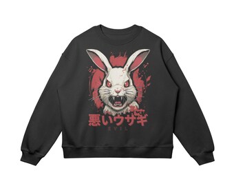 Horror Anime Sweatshirt, Oversized Manga Sweater