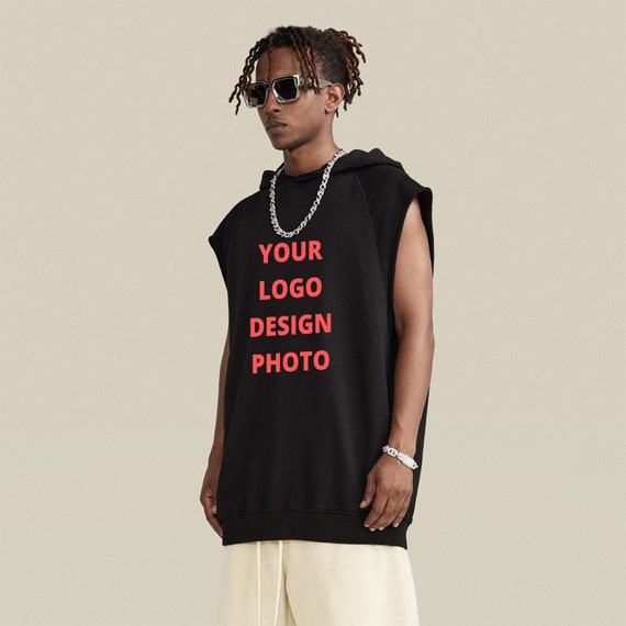 Customizable Sleeveless Hoodie Custom Hoodie Custom Sleeveless Hoodie Customizable Hoodie Gift Sleeveless Hoodie Streetwear Hoodie Etsy UK