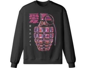 Y2K Streetwear Sweater, Japanese Harajuku Style