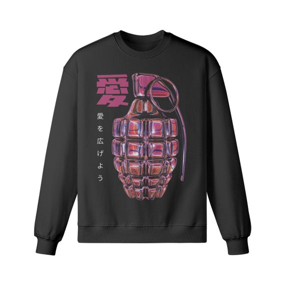 Y2K Streetwear Sweater, Japanese Harajuku Style