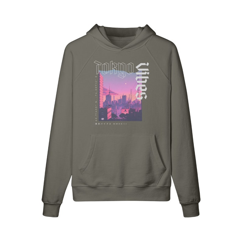 Tokyo Hoodie, oversized japanese hoodie, japan streetwear hoodie, japanese sweatshirt, tokyo streetwear hoodie, graphic unisex hoodie Charcoal Grey