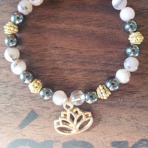 Aphrodite- Pink Opal, Hematite, & Rutiliated Quartz