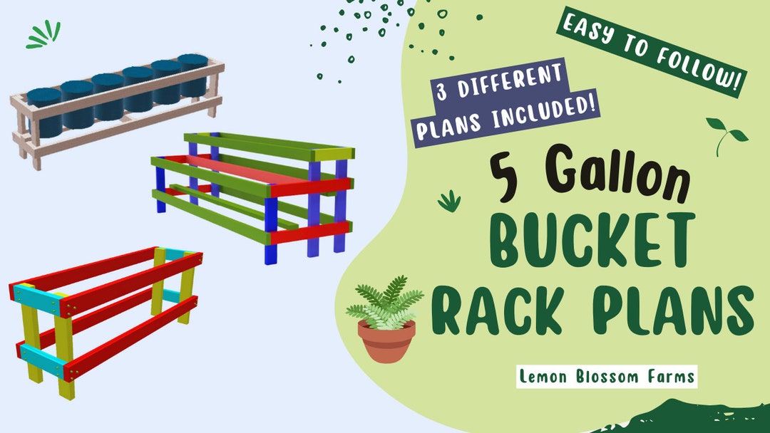 3 Plan Value Bundle for 5 Gallon Bucket Plant Racks - Etsy