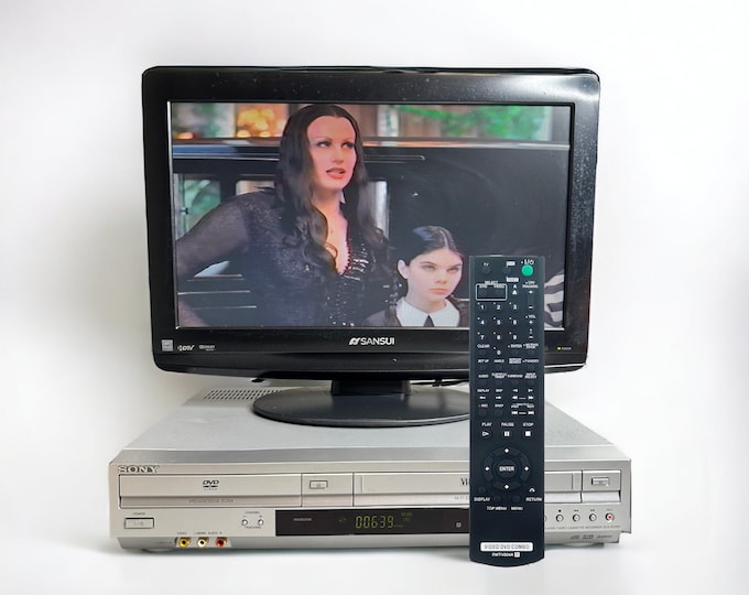 Sony DVD VCR Combo Player Vhs Recorder Tested and Working Etsy