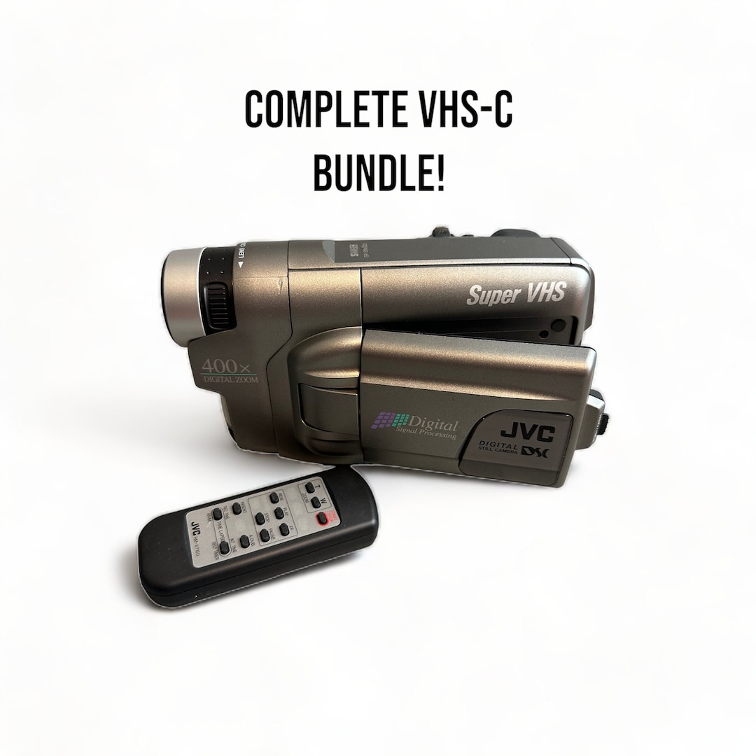 Super VHSC Camcorder Y2K JVC Bundle With New Battery Cables Tested and