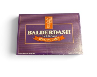 Juego de mesa Balderdash de 1984, nuevo, sellado, vintage.