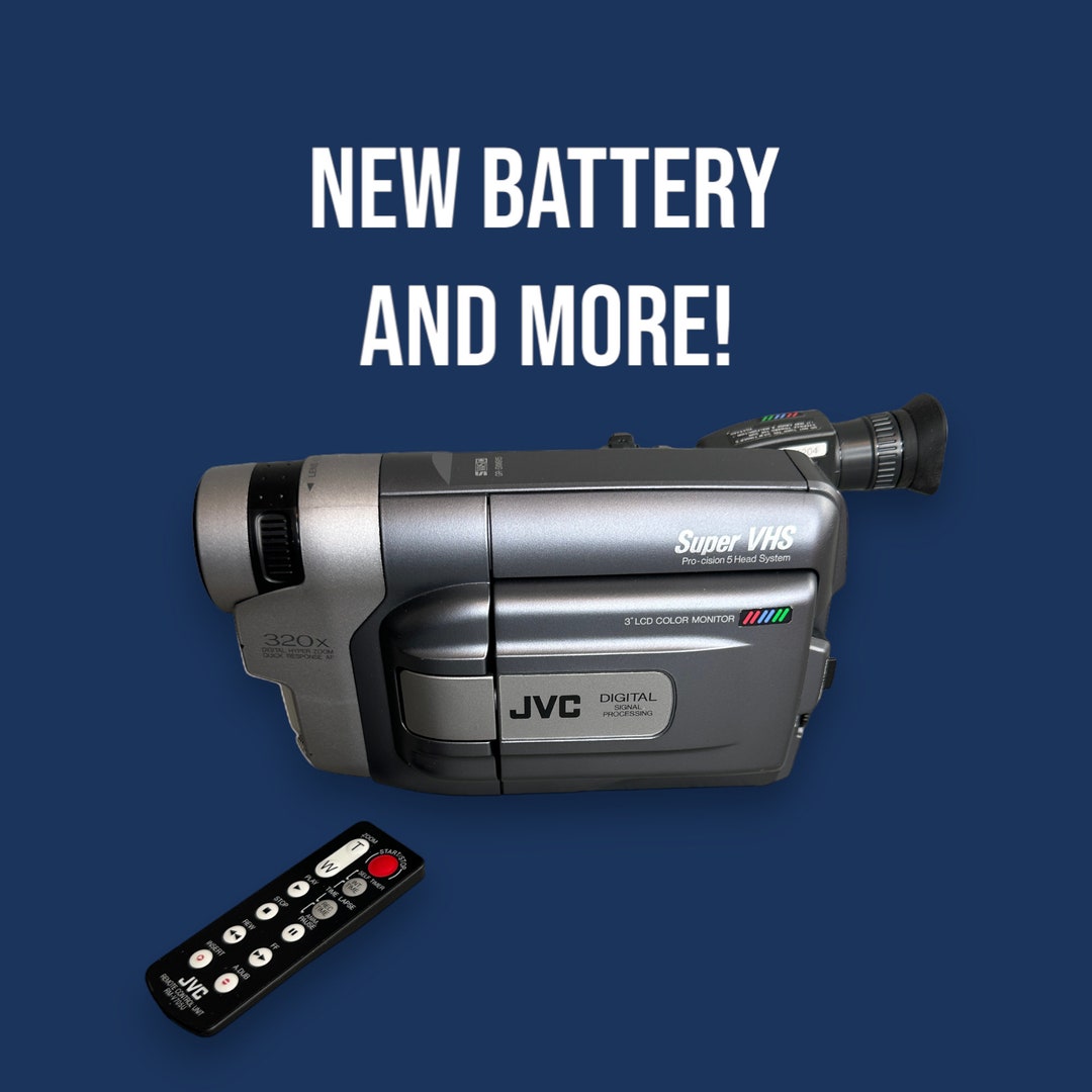 Super VHSC Camcorder Y2K JVC Bundle With New Battery Cables Etsy