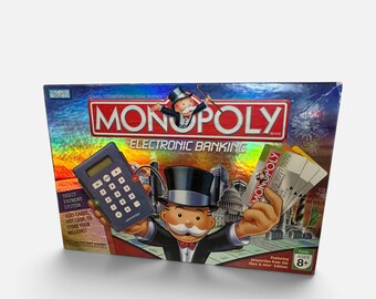 Monopoly Electronic Banking 2007 Board Game Complete Working ATM