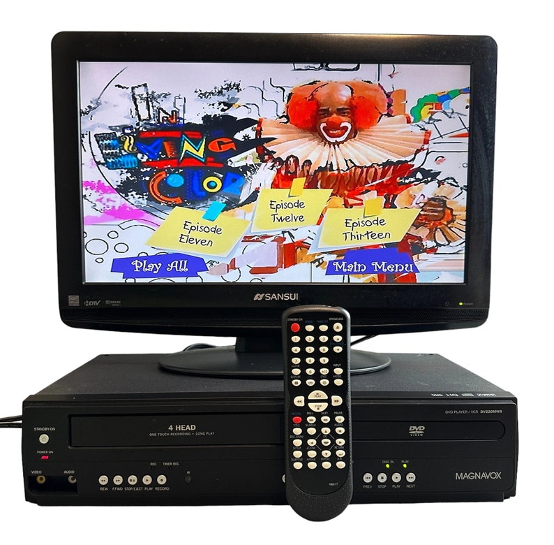 Magnavox DVD VCR Combo Player With Remote Control DV220MW9 Etsy