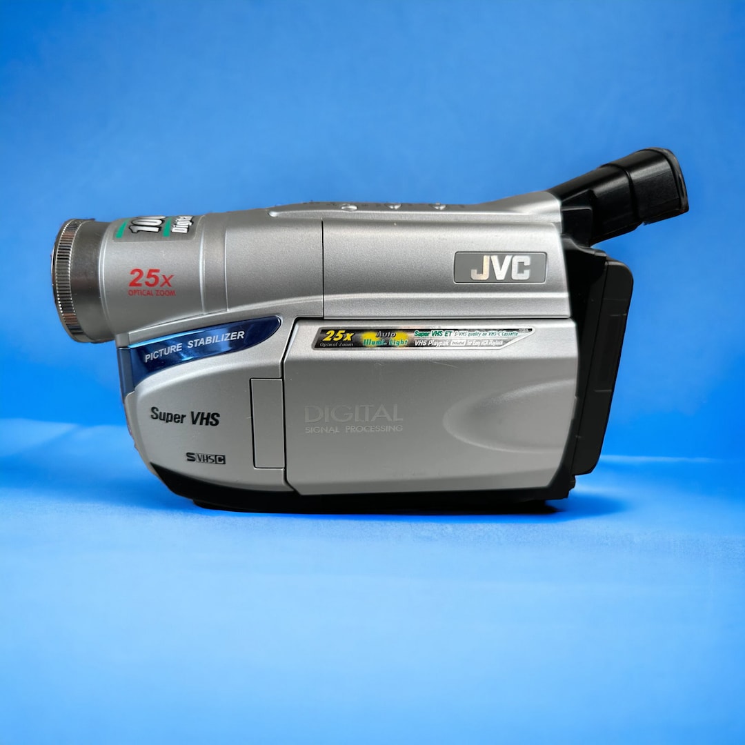 JVC VHSC Camcorder With New Battery power Cables GRSXM38U Etsy