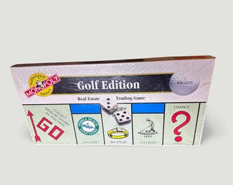 Juego de mesa Monopoly Edición Golf Vintage, Nuevo Sellado de Fábrica, Regalo para Amantes del Golf, Juego de Monopoly de Golf de Colección
