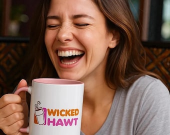 Taza Wicked Hawt, taza de café inspirada en Dunkin', regalo de Massachusetts, regalo con acento de Boston, taza para amantes del café de Nueva Inglaterra