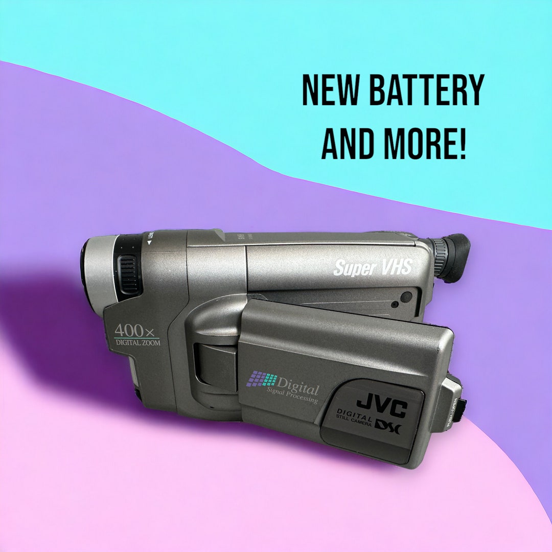 Super VHSC Camcorder Y2K JVC Bundle With New Battery Cables Tested and
