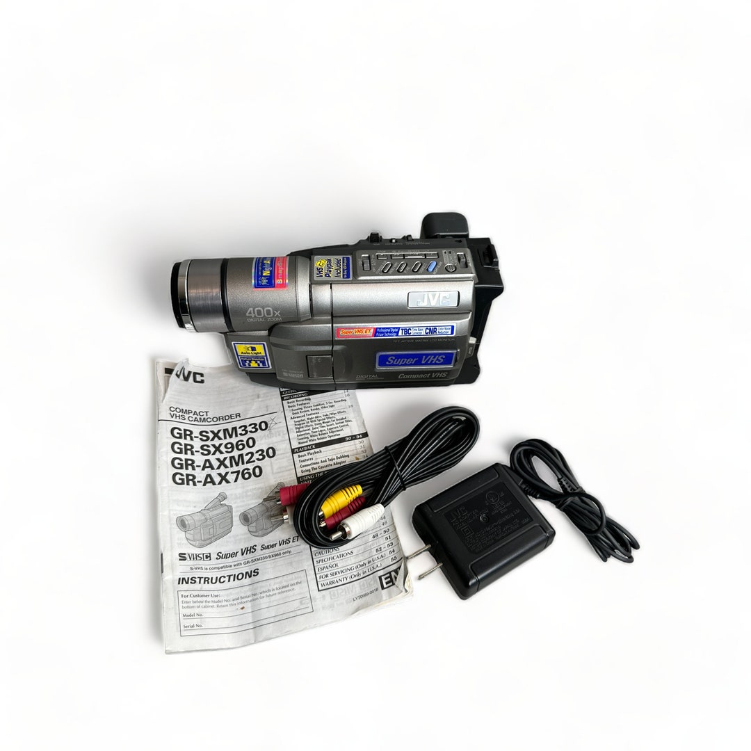 Super VHSC Camcorder Y2K JVC Bundle With New Battery Cables Etsy