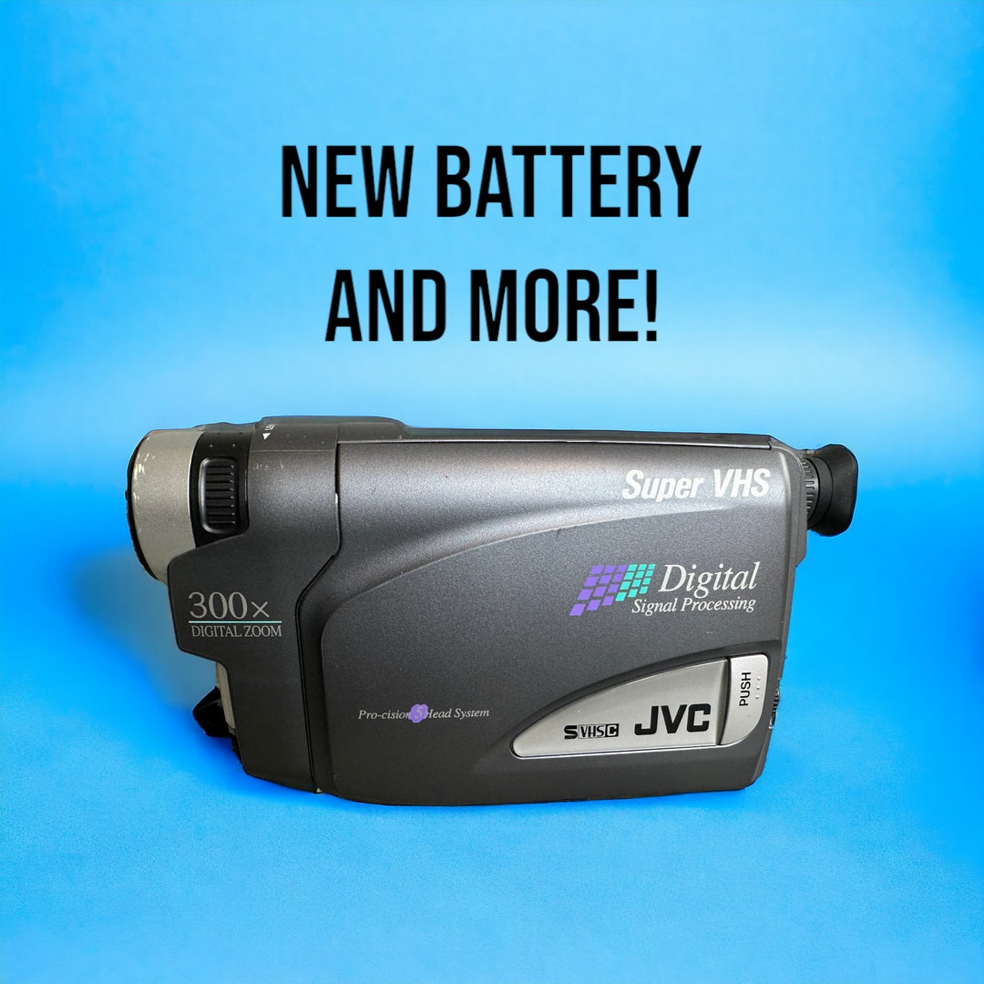 Super VHSC Camcorder Y2K JVC Bundle With New Battery Cables Etsy