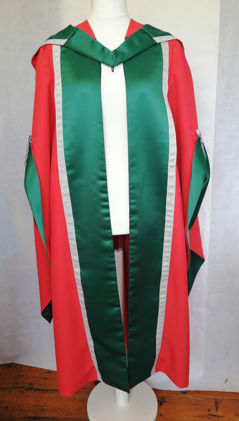 Cardiff University Phd Gown and Hood, Luxury University of Cardiff Phd