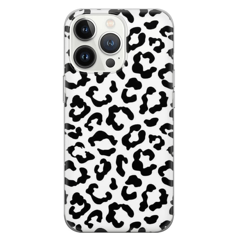 Étui de téléphone imprimé animal sauvage Couverture léopard adaptée pour iPhone 15 Pro Max, 14 Plus, 13, 12, 11, XR, XS et Samsung S23, S22, A54, A53, Pixel 8, 7. 2