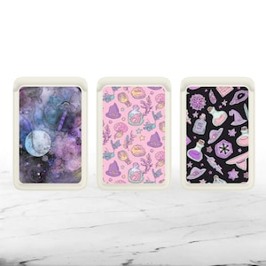 Cartera Magsafe con diseño de bruja, cartera magnética mágica de bruja compatible con iPhone 15, iPhone 14, iPhone 13 SE Pro Max Plus