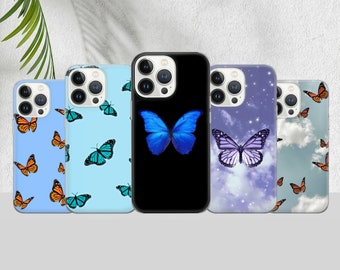 Butterfly Phone Case Butterflies Cover   for iPhone 17 Pro Max, 16e, 15, 14, 12 & Samsung S25 Ultra, S24 FE, A56, Pixel 10 XL, 9a, 8
