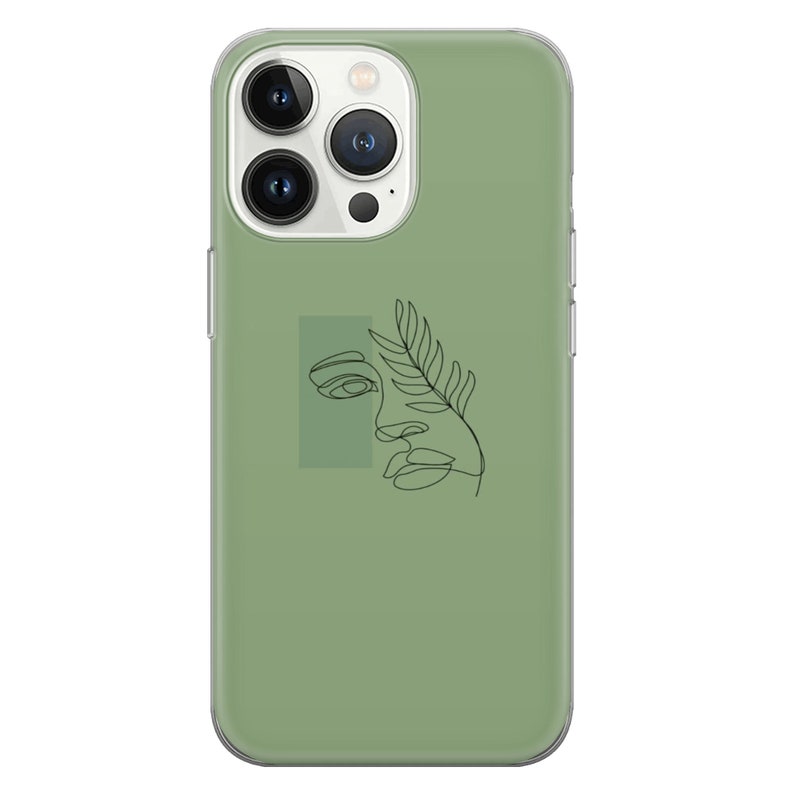 Sage Green Phone Case Indie Y2K Trippy Cover Fit for iPhone 15 Etsy
