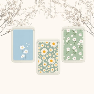 Portefeuille Magsafe pastel, portefeuille fleurs magnétiques compatible avec iPhone 15, iPhone 14, iPhone 13 SE Pro Max Plus