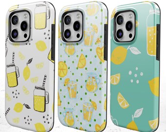 Lemon  Phone Case Cocktail Cover for iPhone 15Pro, 14, 13, 12, 11, Google Pixel 8, 7A, 6A, Samsung S24Ultra, S23fe, S22, A54, A34