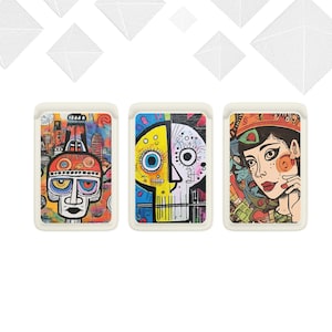 Cartera Basquiat Magsafe, cartera magnética con collage, compatible con iPhone 15, iPhone 14 y iPhone 13 SE Pro Max Plus