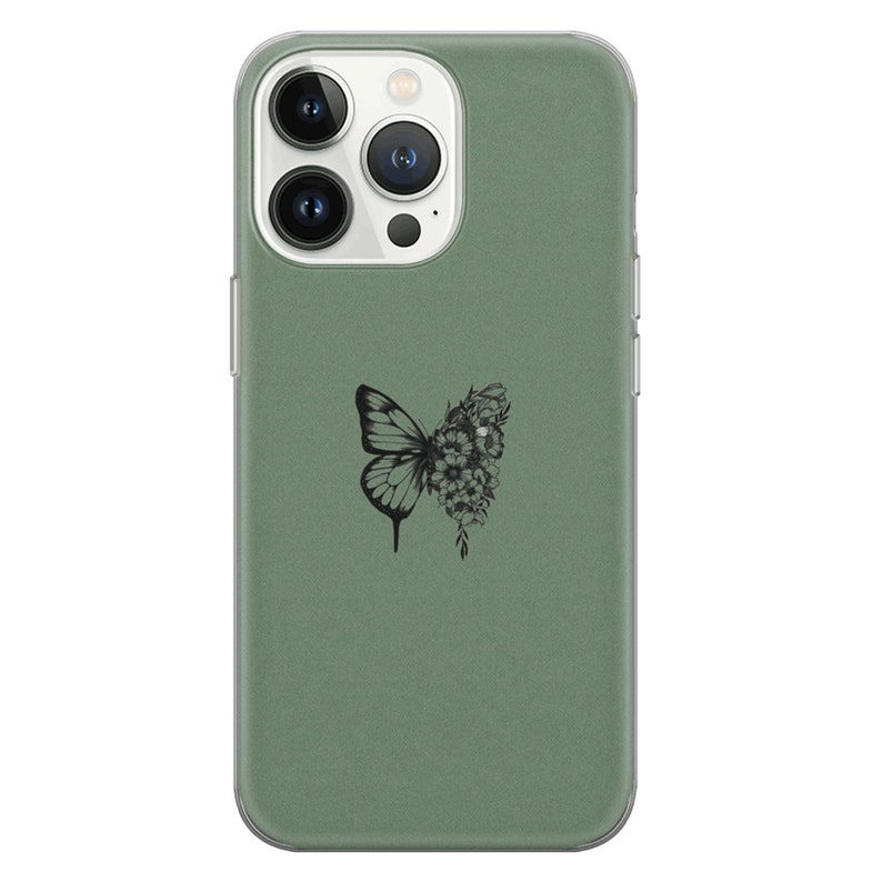 Sage Green Phone Case Indie Y2K Trippy Cover Fit for iPhone 15 Etsy