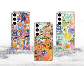 Summer Collage Phone Case Album Cover  for iPhone 17 Pro Max, 16e, 15, 14, 12 & Samsung S25 Ultra, S24 FE, A56, Pixel 10 XL, 9a, 8