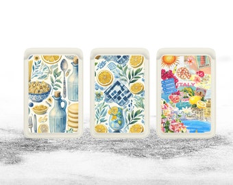 Italian Summer  Magsafe Wallet, Magnetic Lemon Wallet Compatible with iPhone 17, iPhone 15, iPhone 14, iPhone 13, SE, Pro, Max, Plus