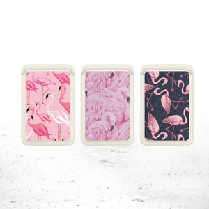 Animals Magsafe-portemonnee, magnetische roze flamingo-portemonnee compatibel met iPhone 15, iPhone 14, iPhone 13 SE Pro Max Plus