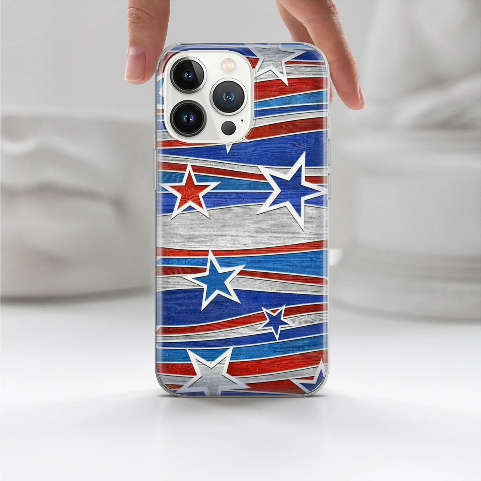 Star Phone Case Luminous Cover for iPhone 15pro, 14, 13, 12, 11, Google