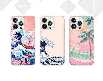 Kanagawa Phone Case Summer Cover  for iPhone 17 Pro Max, 16e, 15, 14, 12 & Samsung S25 Ultra, S24 FE, A56, Pixel 10 XL, 9a, 8