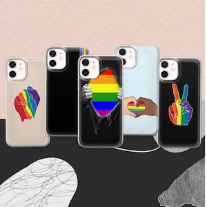 LGBT Pride Handyhülle Love is Love passend für iPhone 17 Pro Max, 16e, 15, 14, 12 & Samsung S25 Ultra, S24 FE, A56, Pixel 10 XL, 9a, 8