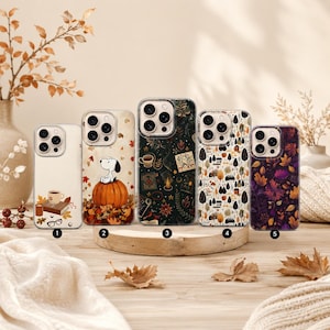 Fall Leaves  Phone Case Autumn Cover for iPhone 17 Pro Max, 16e, 15, 14, 12 & Samsung S25 Ultra, S24 FE, A56, Pixel 10 XL, 9a, 8