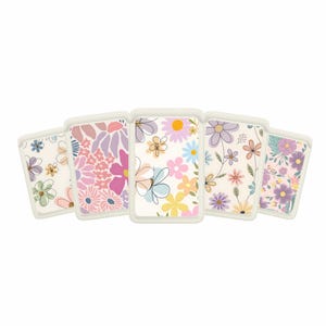 Portafoglio Magsafe Summer Flower, portafoglio magnetico con motivo artistico, compatibile con iPhone 15, iPhone 14, iPhone 13 SE Pro Max Plus