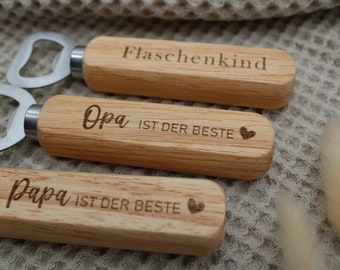 Flaschenöffner personalisiert | Geschenk Papa Opa | Bester Papa | Bester Opa