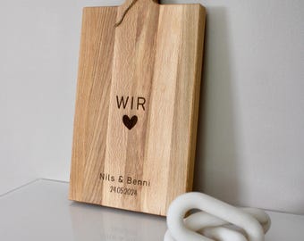 Personalized wooden cutting board | Wedding gift | Anniversary gift | Birthday gift